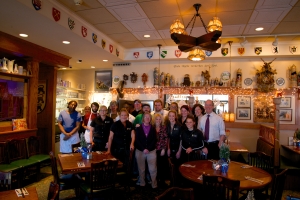 2013 Staff at Metzger's. Getting ready for the 85th Anniversary celebration. 85% off dinner!